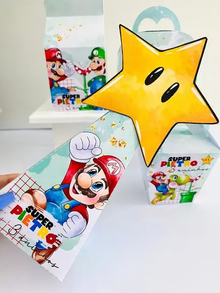 Lembrancinhas Personalizadas Super Mario - 20 Pçs