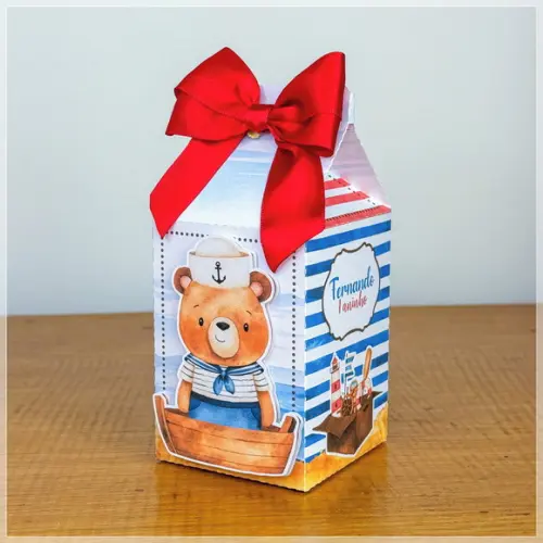 Lembrancinhas Personalizadas Ursinho Marinheiro - 15 Pçs