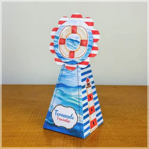 Lembrancinhas Personalizadas Ursinho Marinheiro - 20 Pçs