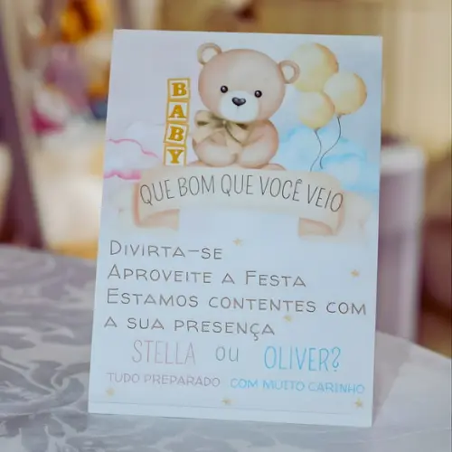Plaquinha - Personalizada - Centro de Mesa - Festa