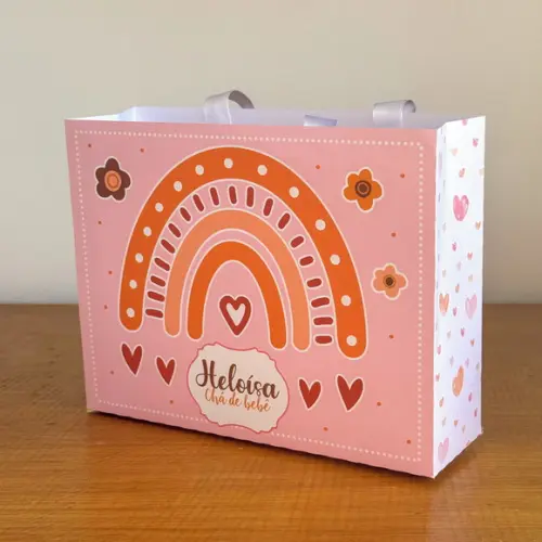 Sacolinha Personalizada Arco Iris Bonho - 10x15