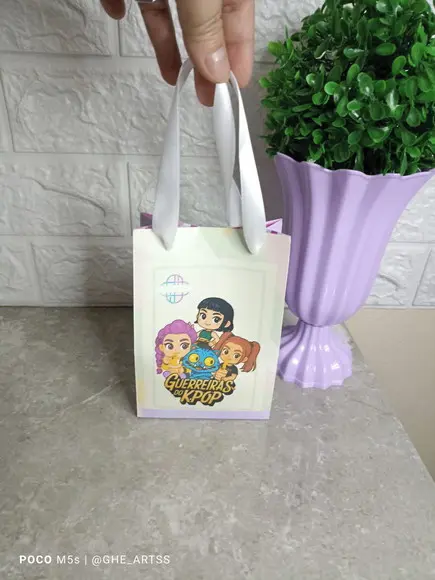 Sacolinha Personalizada Guerreiras K-pop - 10x15