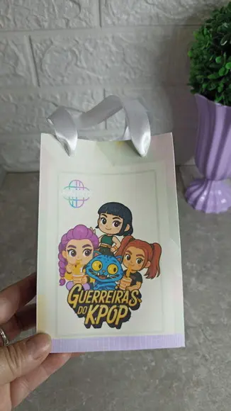 Sacolinha Personalizada Guerreiras K-pop - 10x15