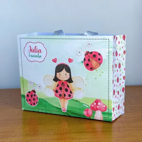 Sacolinha Personalizada Joaninha - 10x15