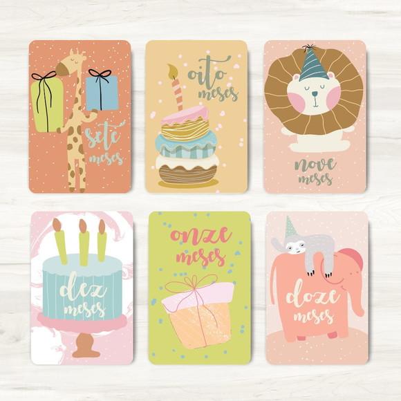 Cards Mesversário Hoje Tem Bolo - Arquivo Digital