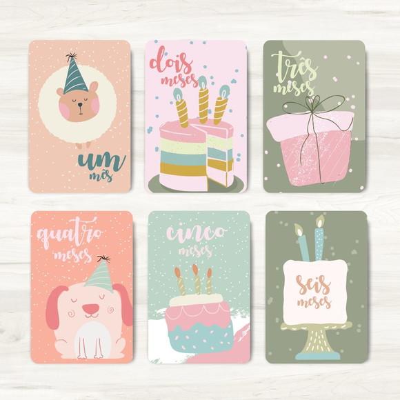 Cards Mesversário Hoje Tem Bolo - Arquivo Digital
