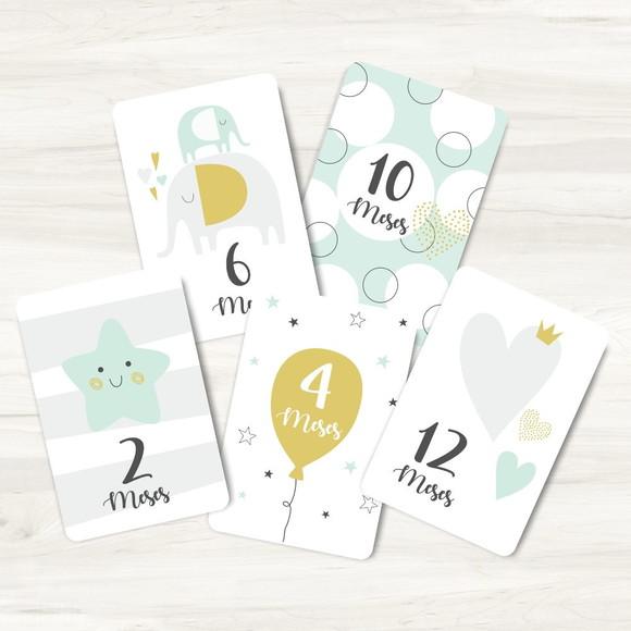 Cards Mesversário Little Baby - Arquivo Digital