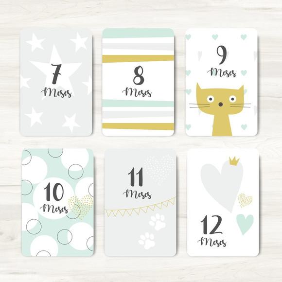 Cards Mesversário Little Baby - Arquivo Digital