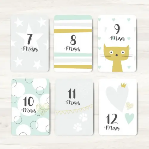 Cards Mesversário Little Baby - Arquivo Digital