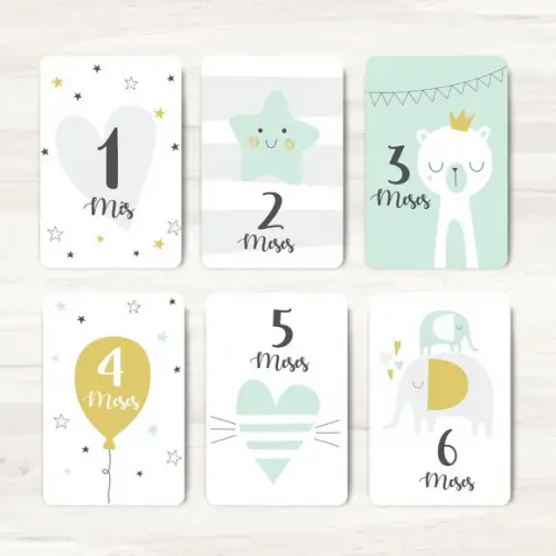 Cards Mesversário Little Baby - Arquivo Digital