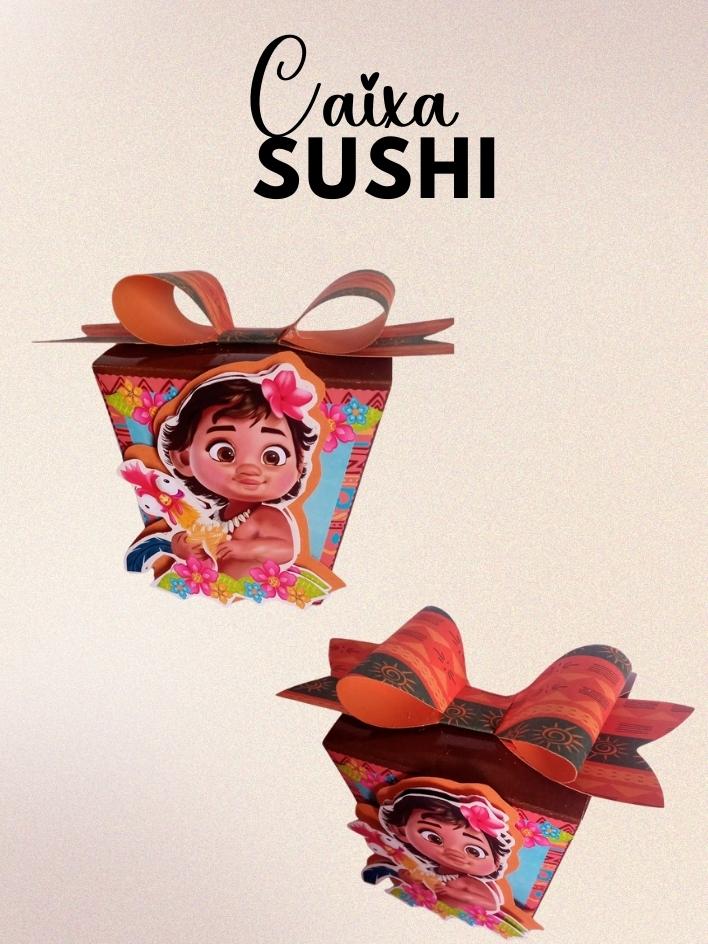 Kit Moana Baby 20 Caixinhas Personalizadas Desmontadas