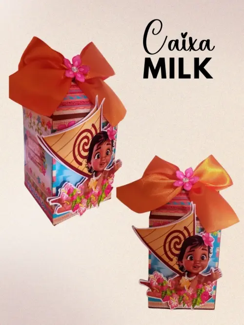 Kit Moana Baby 20 Caixinhas Personalizadas Desmontadas