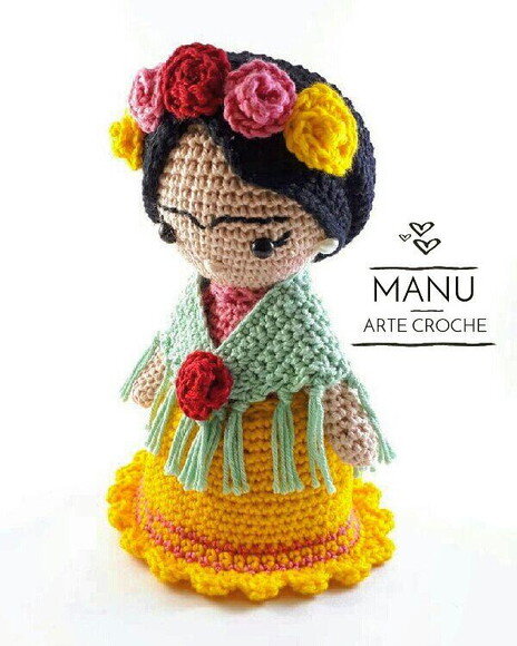 Amigurumi Frida Kahlo 1