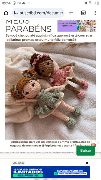 Bailarina Amigurumi