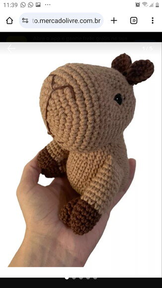 Capivara Amigurumi