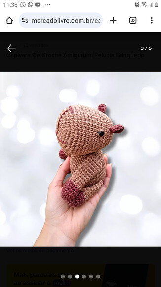 Capivara Amigurumi