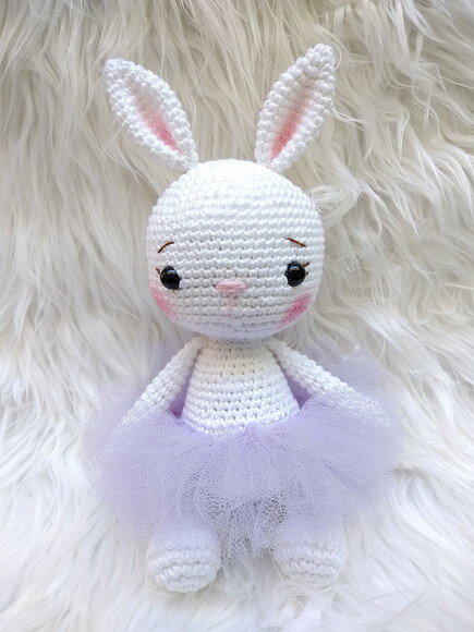 Coelho Coelhinha Amigurumi Bailarina