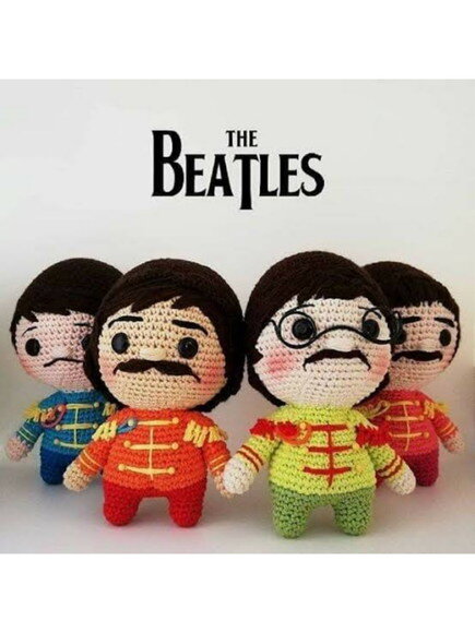 Grupo banda musical amigurumi