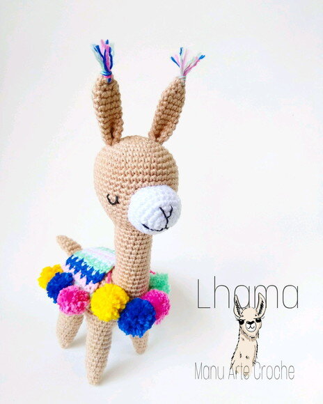 Lhama amigurumi