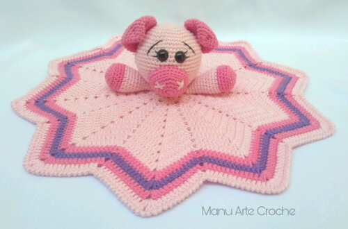Naninha manta de apego amigurumi croche