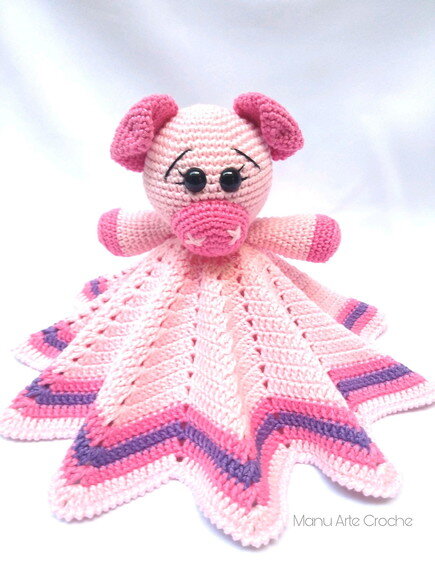 Naninha Manta de Apego Amigurumi Croche