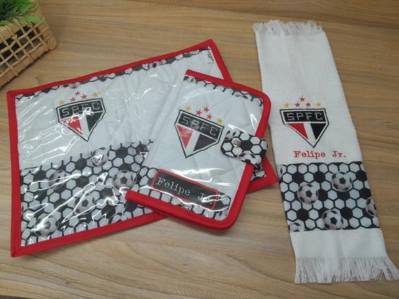 Kit Jogo Americano e Porta Escova de Dente Plastificado