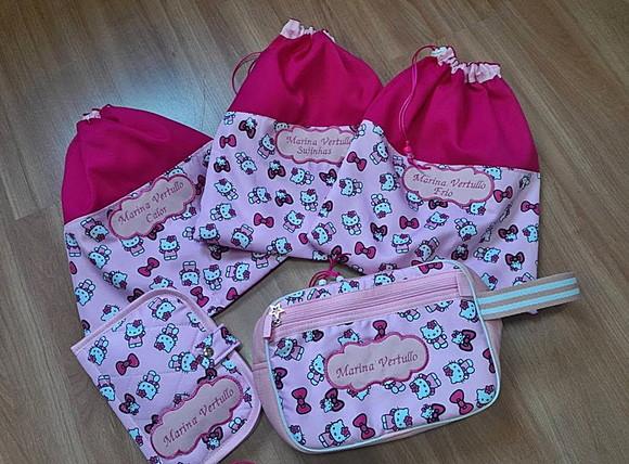 Kit Escolar Personalizado Time de Futebol 6 Peças
