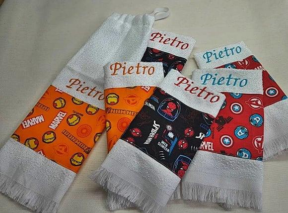 Toalhinhas de Mão Escolar Personalizada com Elástico
