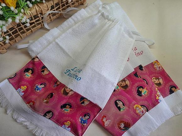 Kit 5 Toalhas Escolar Infantil Personalizadas