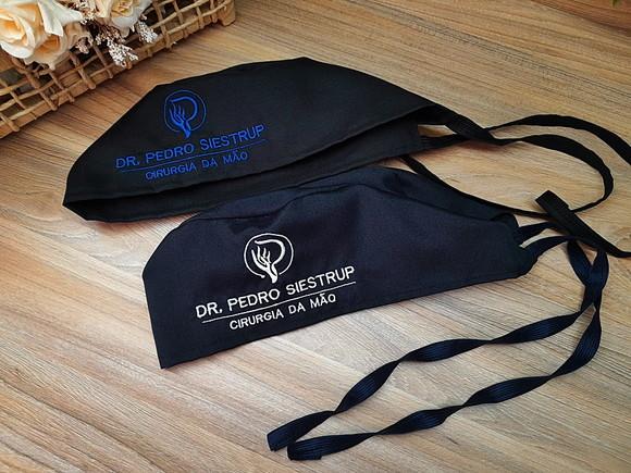 Touca Cirúrgica Personalizada com Sua Logo Kit com 2