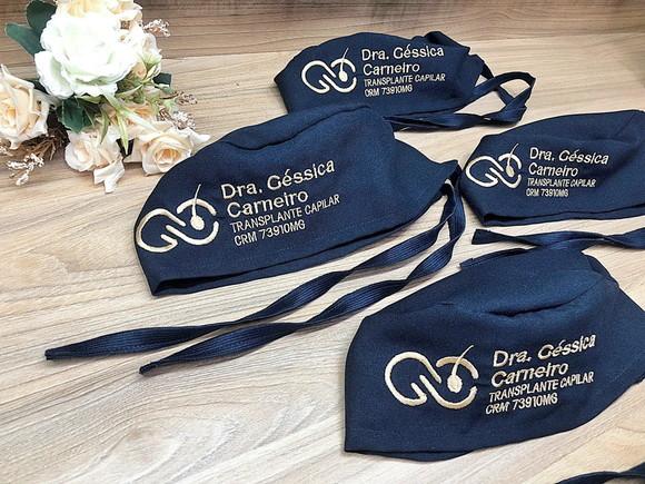 Touca Cirúrgica Personalizada com Sua Logo Kit com 2