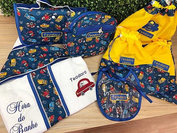 Kit Infantil Personalizado 7 Peças Creche