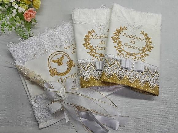 Kit Lembrança de Batizado Personalizada para os Padrinhos