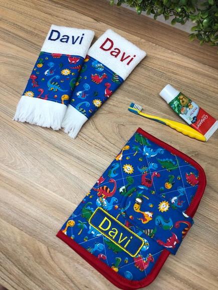 Kit Higiene Escolar Volta as Aulas Personalizado 4peças