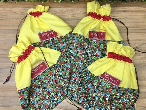 Kit Creche Volta as Aulas Saquinhos Personalizados