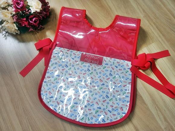 Avental Infantil Plastificado para Pintura