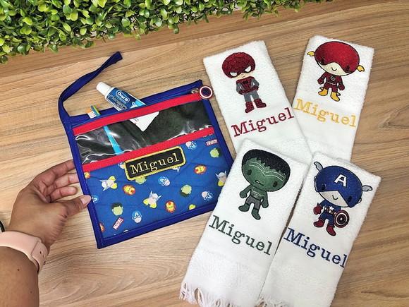 Kit Higiene Infantil Personalizado Volta as Aulas