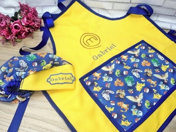 Avental Infantil com Touca Personalizado