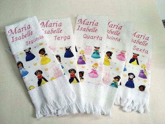 5 Toalhinhas Escolar Personalizadas