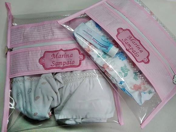 Volta Ás Aulas Kit Creche Roupa Suja e Limpa 2 Peças