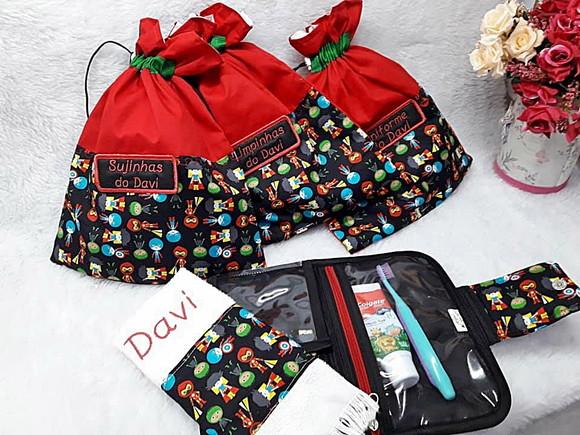 Volta Ás Aulas Kit Escolar Personalizado 5 Peças