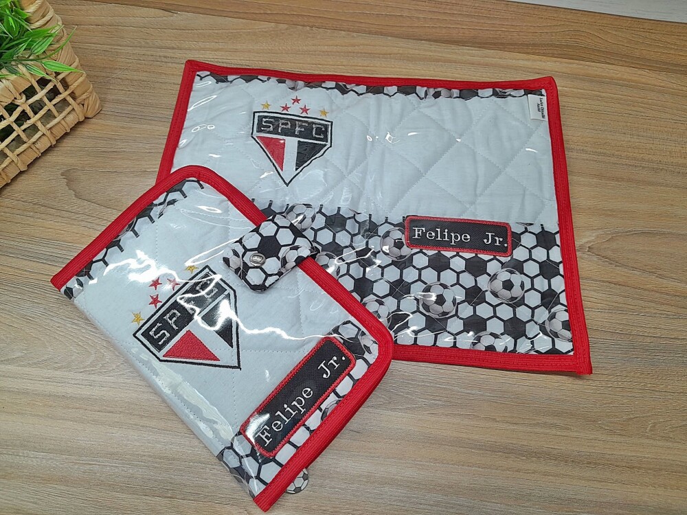 Kit  Higiene Bucal +Toalhinha+Jogo Americano Personalizado