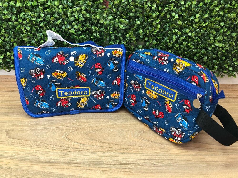 Kit Escolar Creche Infantil Saquinho Escolar