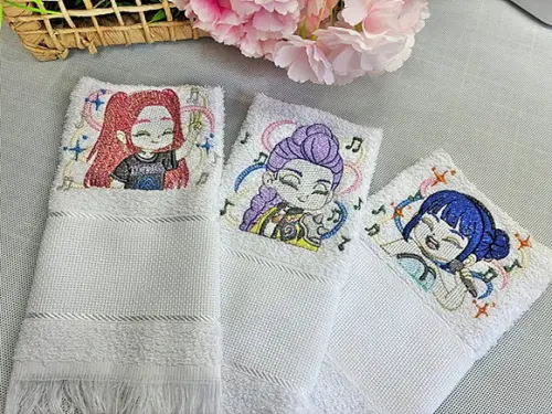 3 Toalhas Escolar de Mão Infantil Personalizada