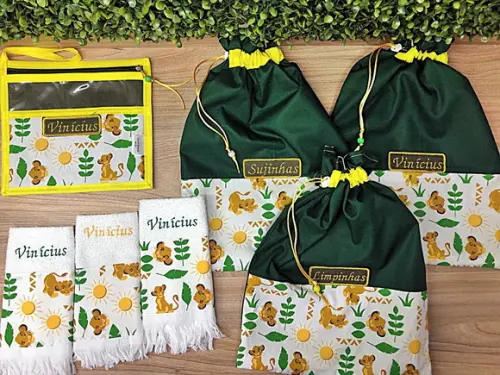 Kit Escolar ,creche Infantil Volta as Aulas 7 Peças
