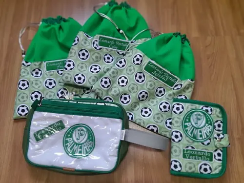 Kit Escolar Personalizado Time de Futebol 6 Peças
