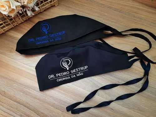 Touca Cirúrgica Personalizada com Sua Logo Kit com 2