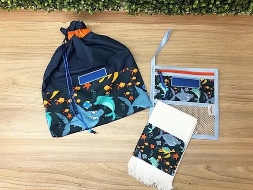 Saquinho Escolar e Kit Higiene Bucal