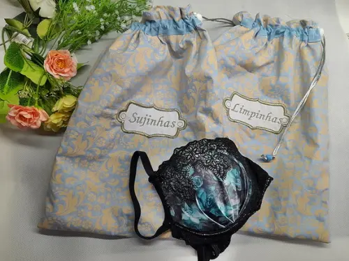 Kit 2 Saquinhos Organizadores para Calcinhas e para Sutiãs