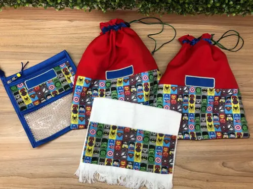Kit Escolar Infantil Personalizado Volta as Aulas